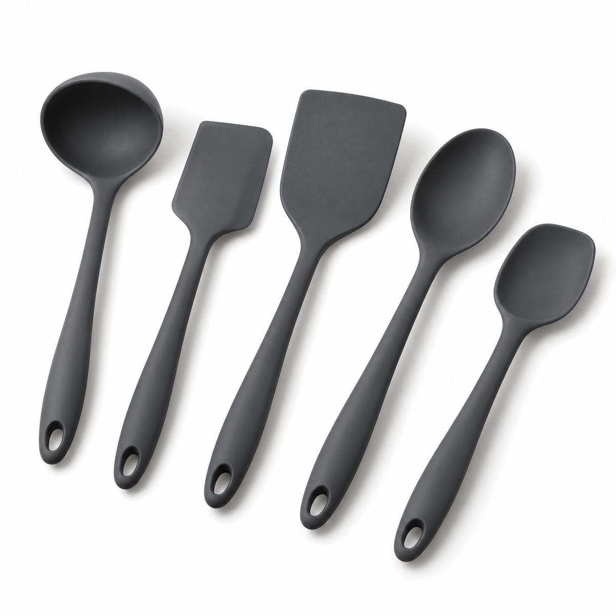 SoftStir 5-Piece Silicone Cooking Utensil Set