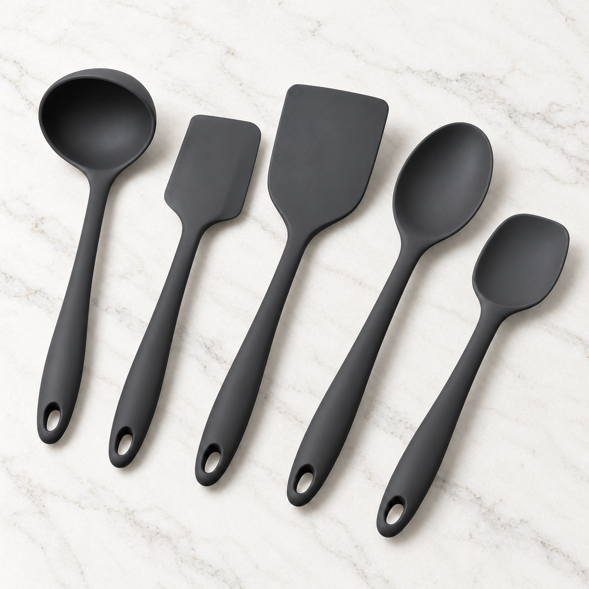 SoftStir 5-Piece Silicone Cooking Utensil Set