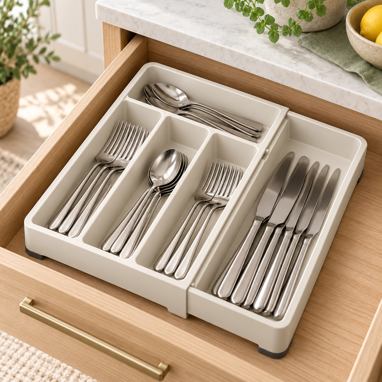 A drawer that works with your day.